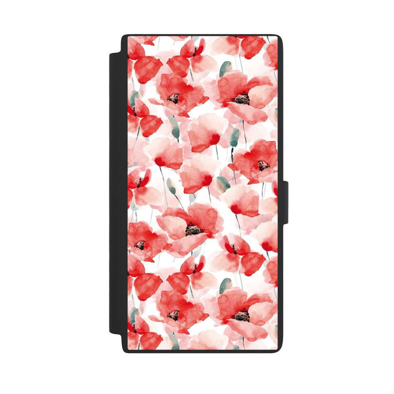 Galaxy S24 Ultra NIVOflip Mohnblumen Muster