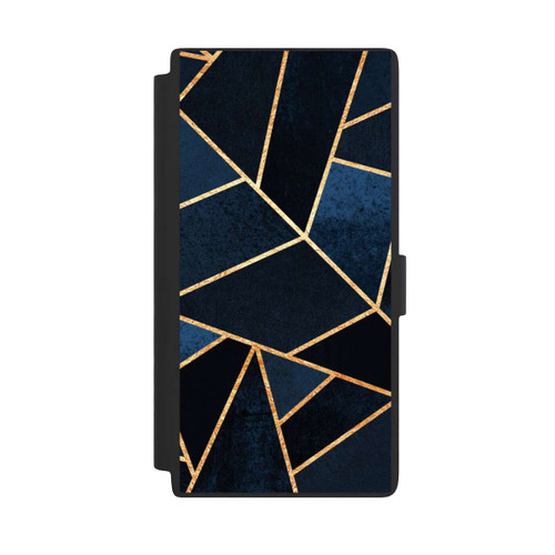 Samsung Galaxy S24 Ultra NIVOflip Navy Stein Golddruck