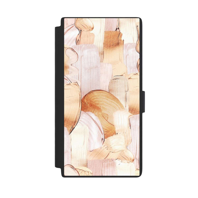 Galaxy S24 Ultra NIVOflip White/Gold Brush Pattern