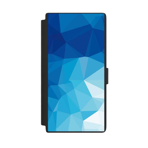 Samsung Galaxy S24 Ultra NIVOflip Mosaïque Polygonale Bleue