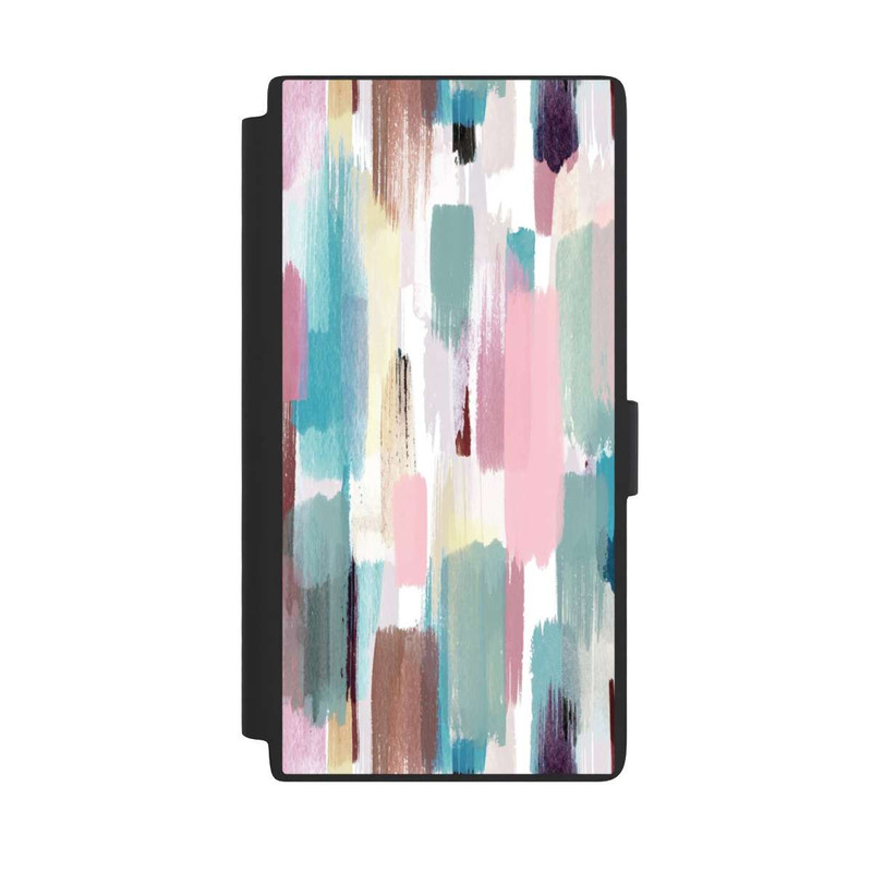 Galaxy S24 Ultra NIVOflip Abstrakte Pinselstriche in Pastelltönen
