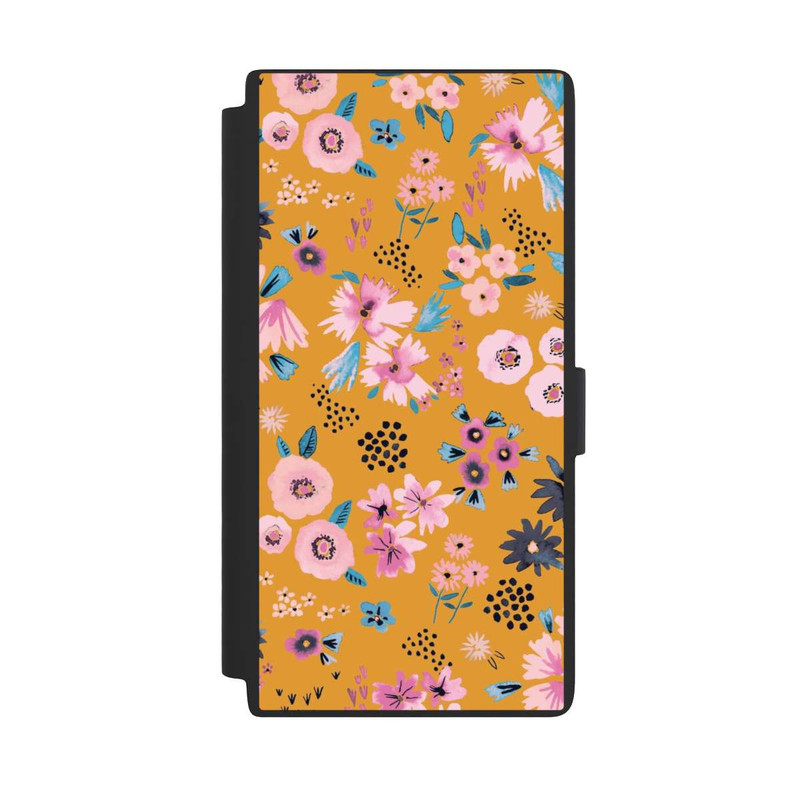 Galaxy S24 Ultra NIVOflip Kleine Blumen senfgelb