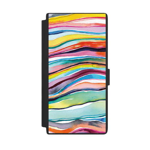Samsung Galaxy S24 Ultra NIVOflip Watercolor Agate Layers Multi