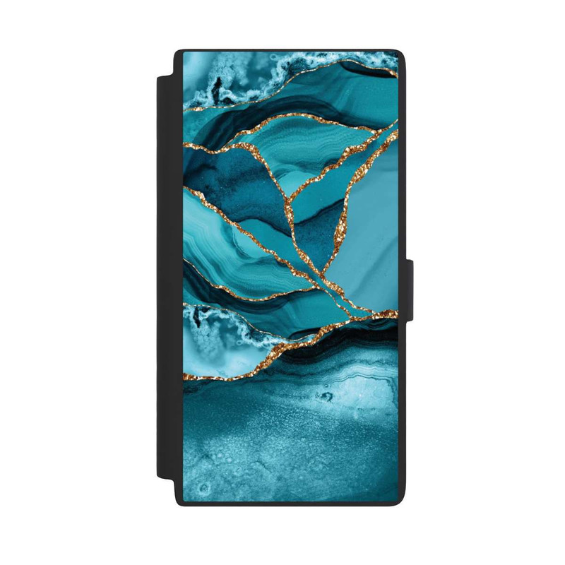 Galaxy S24 Ultra NIVOflip Eisblaue Marmor Landschaft