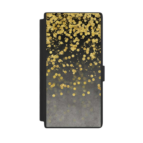 Samsung Galaxy S24 Ultra NIVOflip glänzender Goldregen