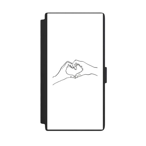 Samsung Galaxy S24 Ultra NIVOflip Herz Hände Line Art