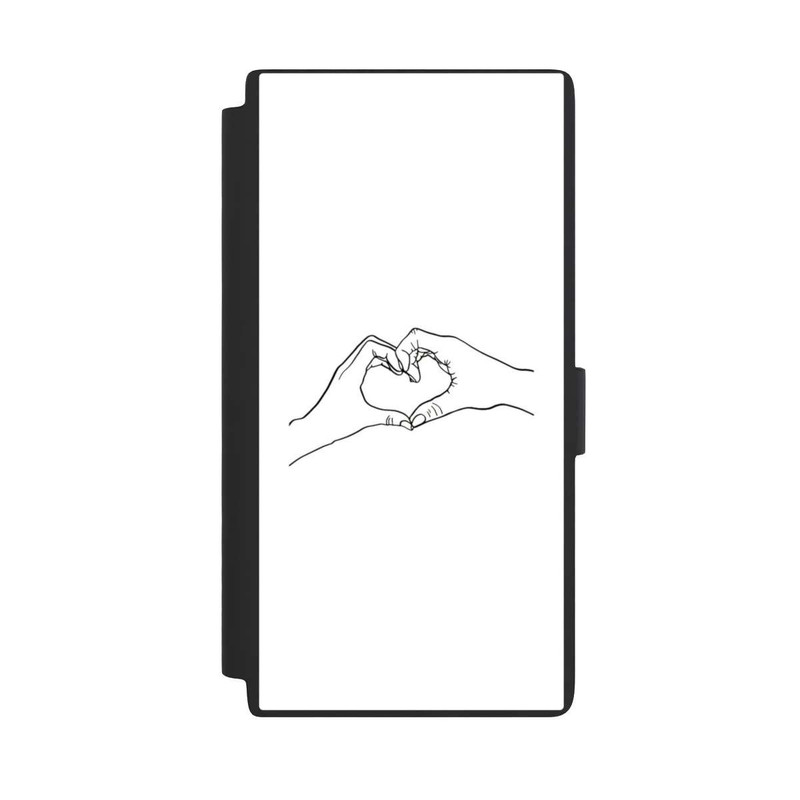 Galaxy S24 Ultra NIVOflip Herz Hände Line Art