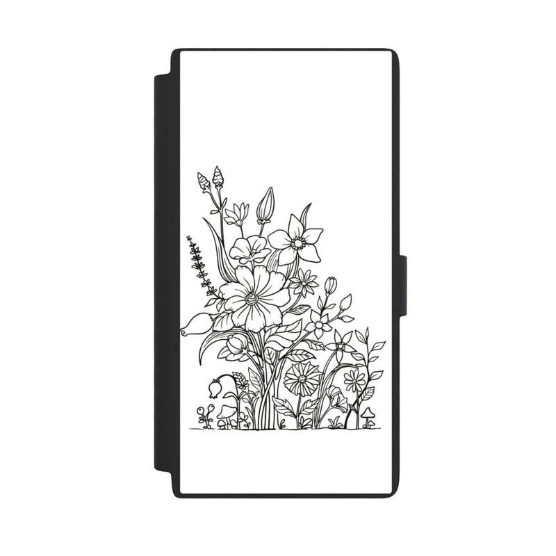Galaxy S24 Ultra NIVOflip Flowers Line Art
