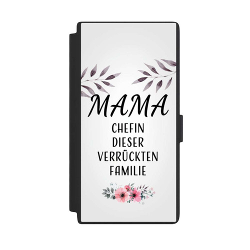 Samsung Galaxy S24 Ultra NIVOflip Mama Chefin dieser Verrückten Familie Weiß