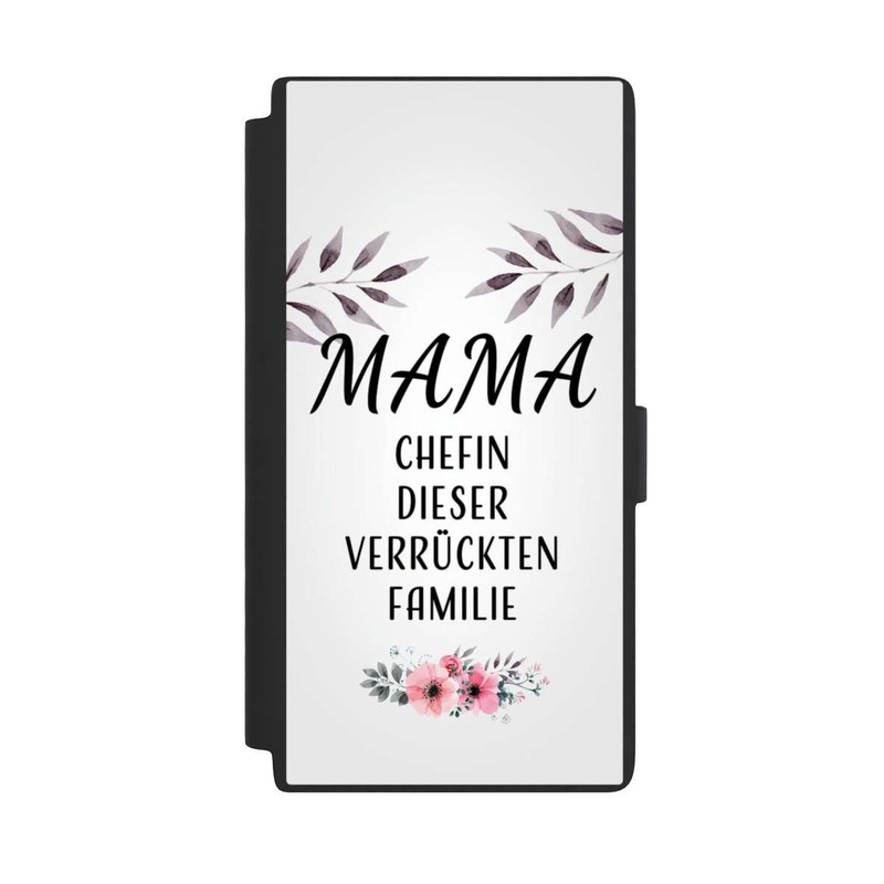 Galaxy S24 Ultra NIVOflip Mama Chefin dieser Verrückten Familie Weiß
