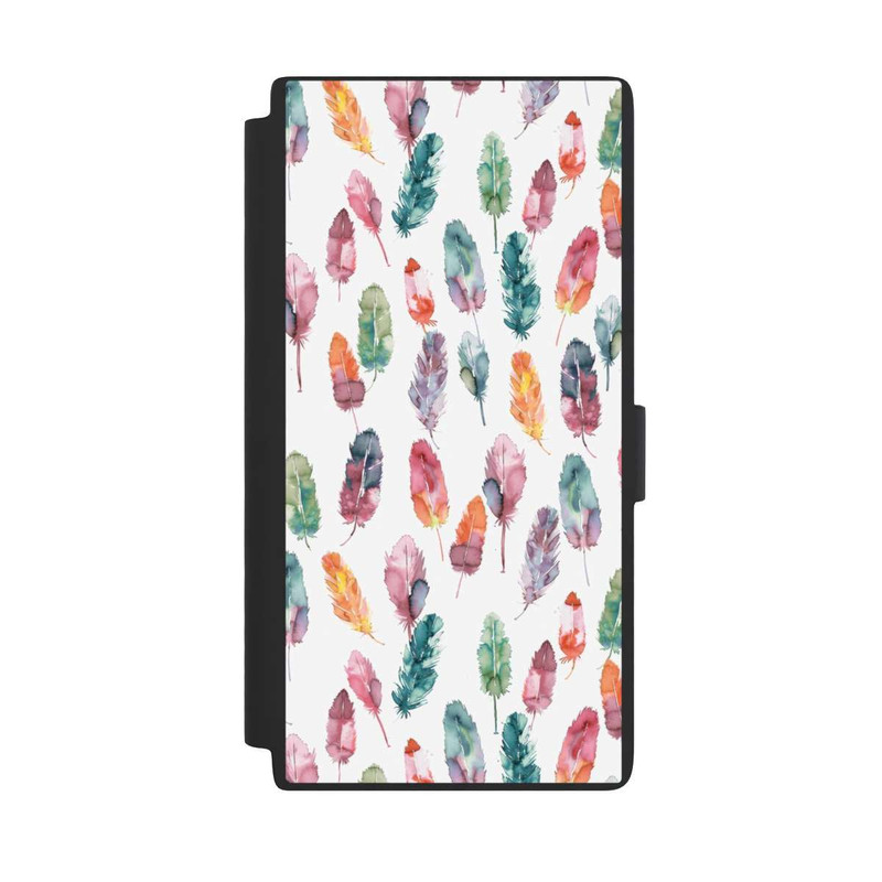 Galaxy S24 Ultra NIVOflip Aquarellfedern Boho