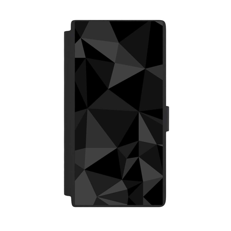 Galaxy S24 Ultra NIVOflip Polygonmuster schwarz