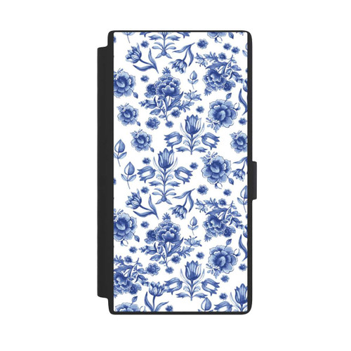 Samsung Galaxy S24 Ultra NIVOflip Blaues Blumenmuster