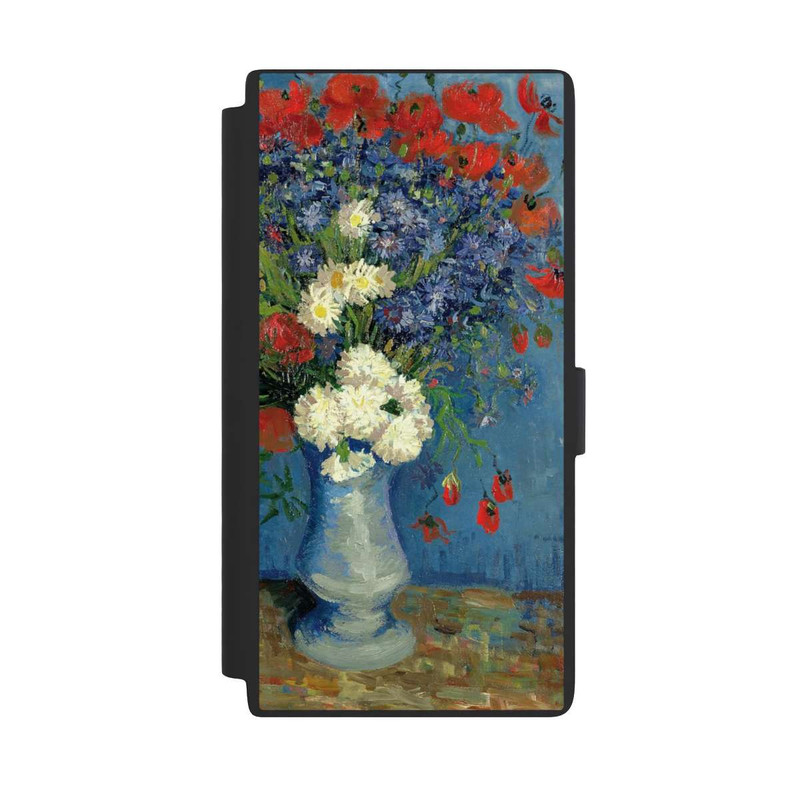 Galaxy S24 Ultra NIVOflip Stillleben Vase mit Kornblumen und Mohnblumen von Vincent Van Gogh