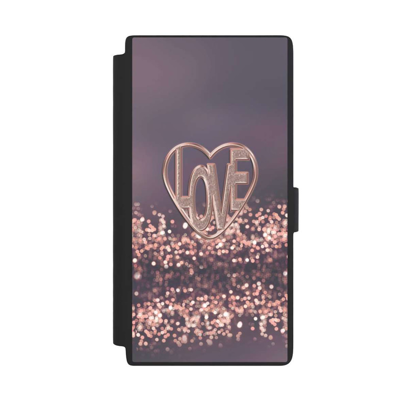 Galaxy S24 Ultra NIVOflip LOVE Glitzerrosa