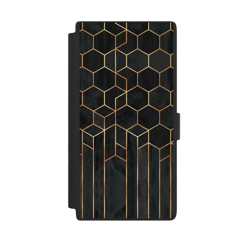 Galaxy S24 Ultra NIVOflip Schwarze Sechsecke