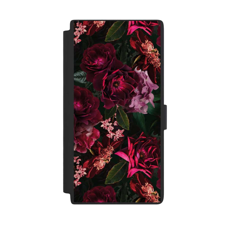 Galaxy S24 Ultra NIVOflip Dunkelrote und rosa Blüten