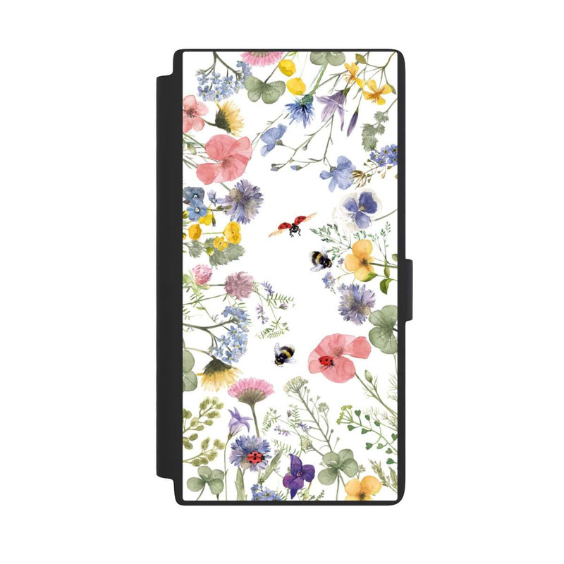 Galaxy S24 Ultra NIVOflip Bunte Frühlingsblumen und Bienen