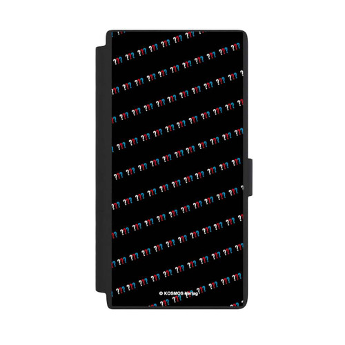 Samsung Galaxy S24 Ultra NIVOflip Drei Fragezeichen Muster Schräg