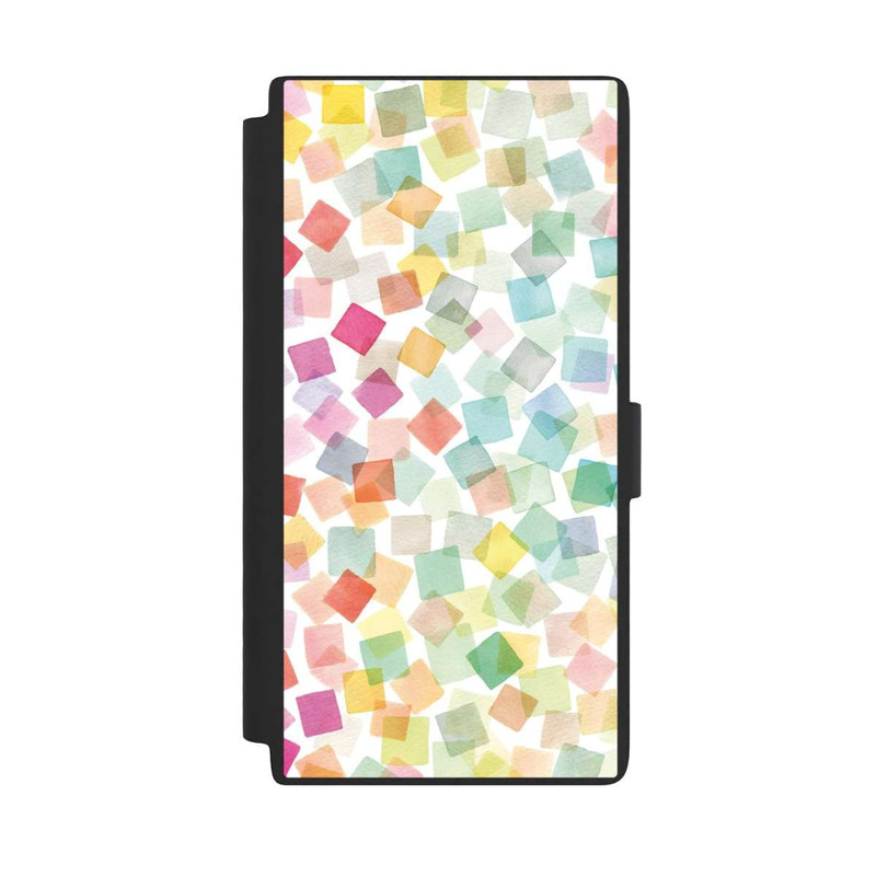 Galaxy S24 Ultra NIVOflip Konfetti geometrische Plaids Regenbogen