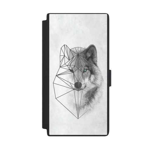 Samsung Galaxy S24 Ultra NIVOflip Polygonaler Wolf