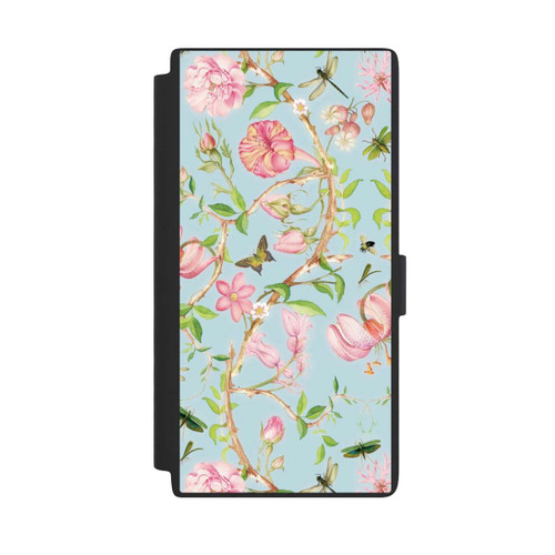 Samsung Galaxy S24 Ultra NIVOflip Vintage botanische Blumen in blau