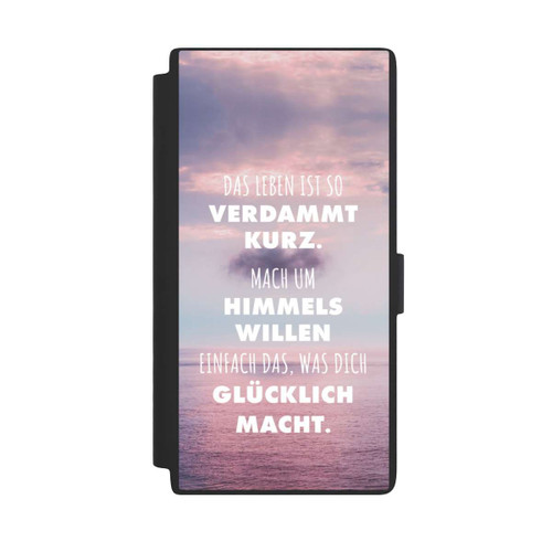 Samsung Galaxy S24 Ultra NIVOflip Das Leben Ist So Verdammt Kurz