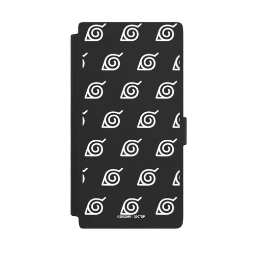 Samsung Galaxy S24 Ultra NIVOflip Weißes Konoha-Muster Transparent