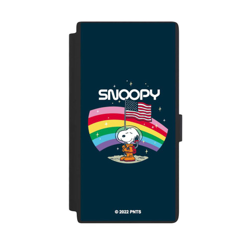 Samsung Galaxy S24 Ultra NIVOflip Snoopy Weltraumreisender Regenbogen
