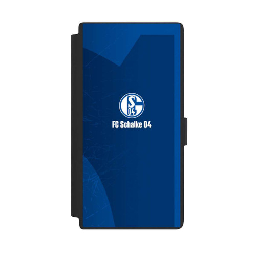 Samsung Galaxy S24 Ultra NIVOflip Schalke 04 Blauer Hintergrund Mit Logo