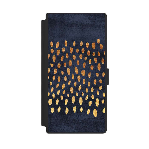 Samsung Galaxy S24 Ultra NIVOflip Muster Gold und Marine