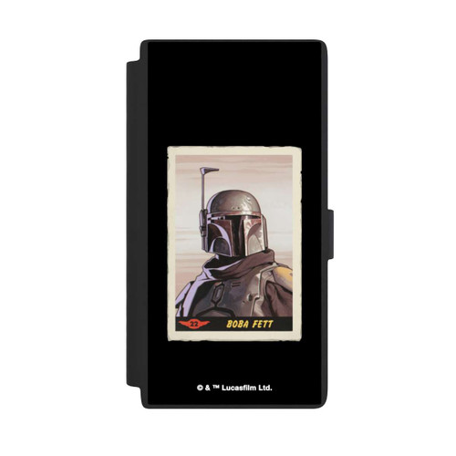 Samsung Galaxy S24 Ultra NIVOflip Boba Fett Badges Schwarzer Hintergrund