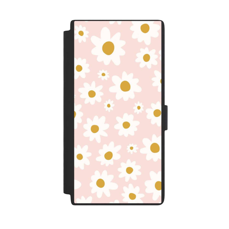 Galaxy S24 Ultra NIVOflip Retro Gänseblümchen und Rosenmuster