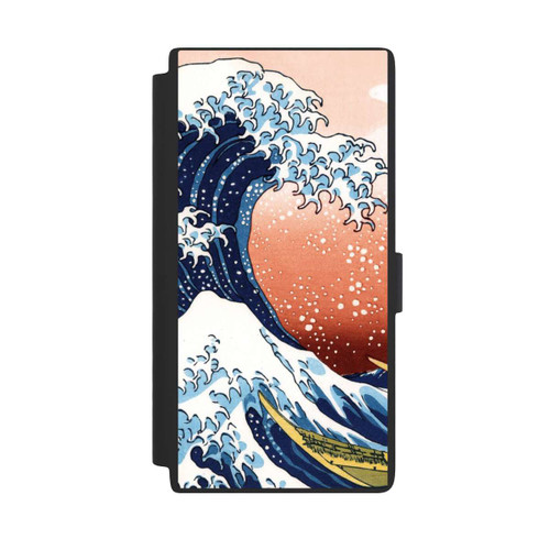 Samsung Galaxy S24 Ultra NIVOflip La Grande Vague de Kanagawa Rouge
