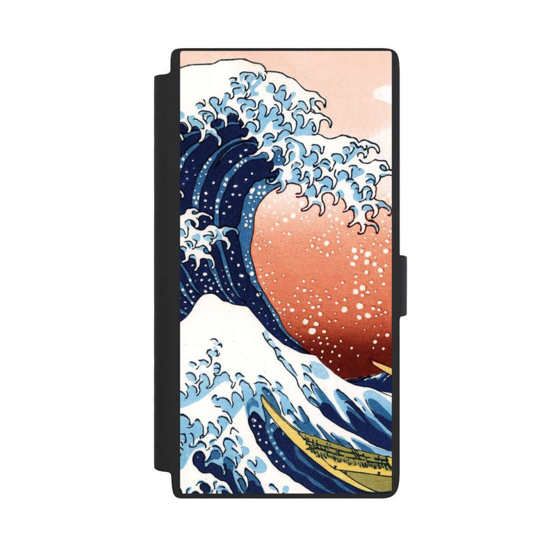 Galaxy S24 Ultra NIVOflip La Grande Vague de Kanagawa Rouge