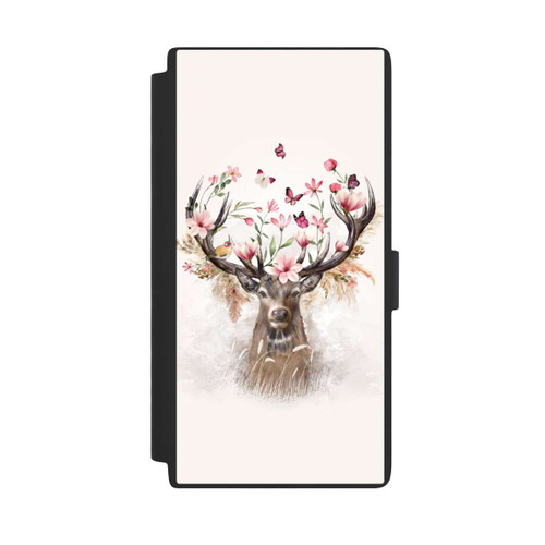 Samsung Galaxy S24 Ultra NIVOflip Hirsch Blumen Geweih