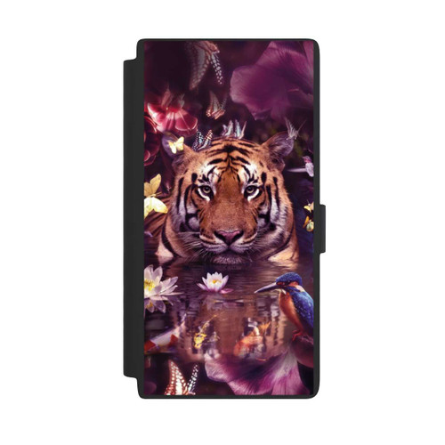 Samsung Galaxy S24 Ultra NIVOflip Tiger Blumenrahmen