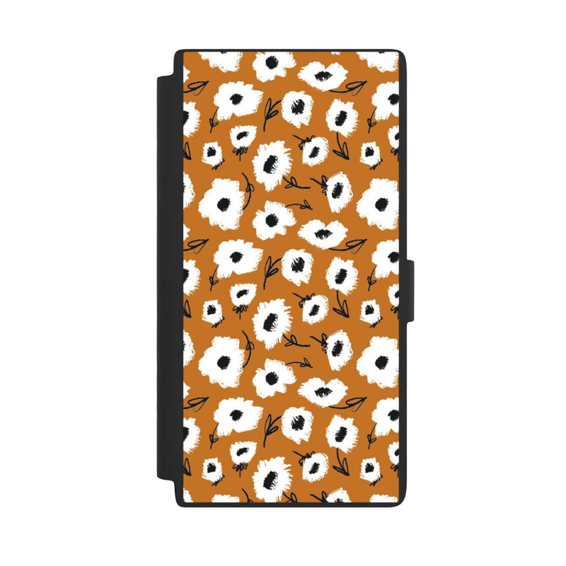 Galaxy S24 Ultra NIVOflip Pattern Fleurs Ocres