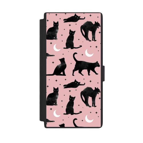 Samsung Galaxy S24 Ultra NIVOflip Lune &amp; Chats Fond Rose