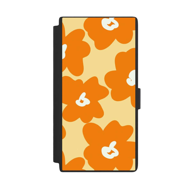 Galaxy S24 Ultra NIVOflip Retro floral pattern Päivi yellow orange