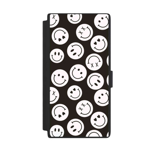 Samsung Galaxy S24 Ultra NIVOflip Smiles Emotes Pattern Black And White