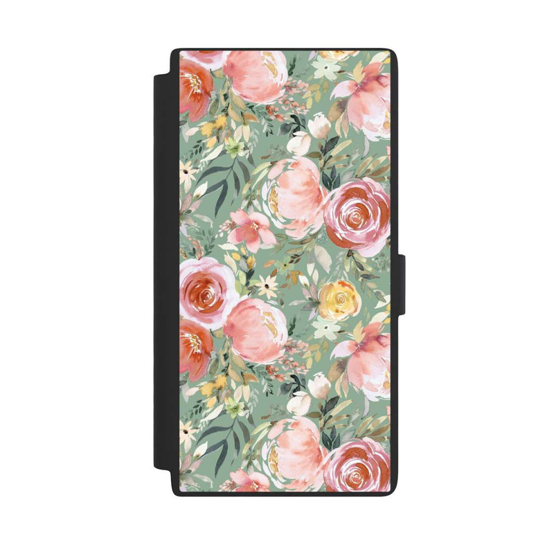 Galaxy S24 Ultra NIVOflip Pastellfarbener Pfingstrosenstrauß