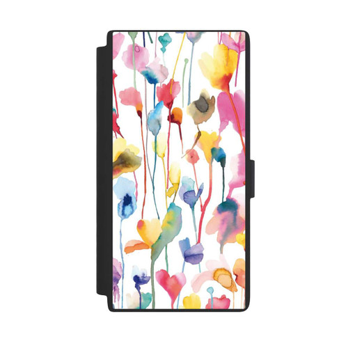 Samsung Galaxy S24 Ultra NIVOflip Aquarell Wildblumen bunt