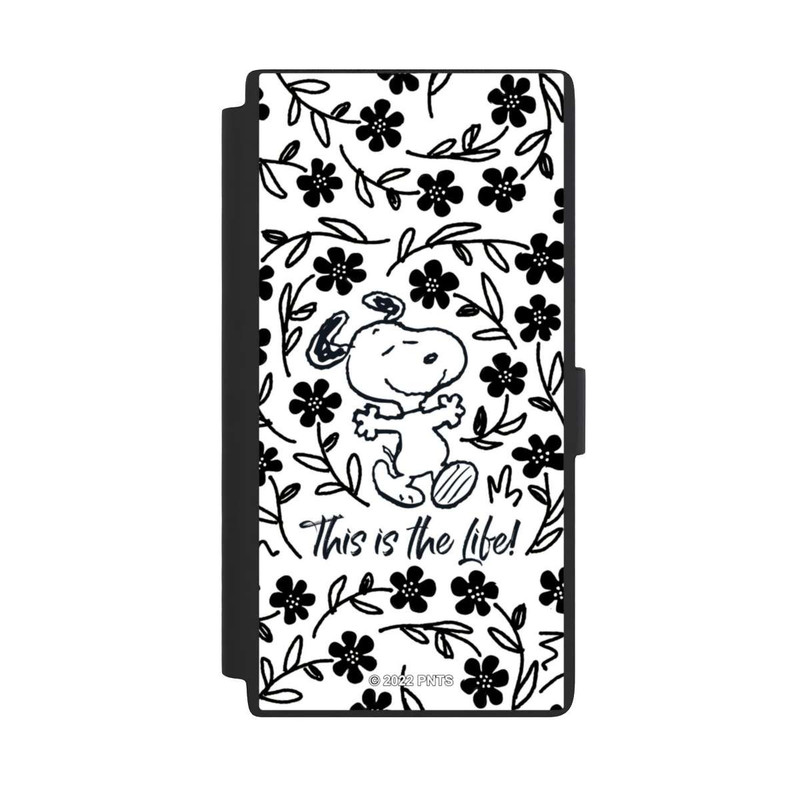 Galaxy S24 Ultra NIVOflip Snoopy schwarz und weiß This Is The Life