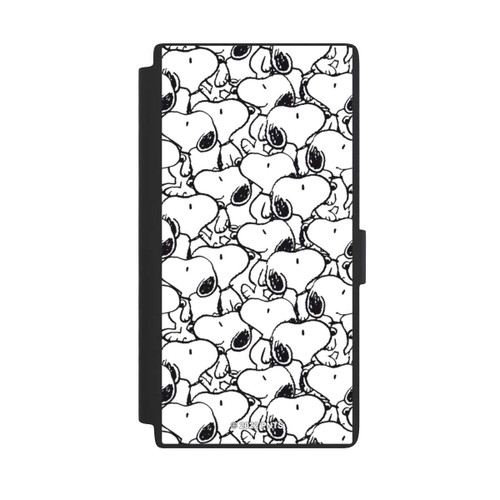 Samsung Galaxy S24 Ultra NIVOflip Snoopy Muster Schwarz und Weiß