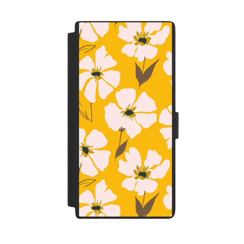 Galaxy S24 Ultra NIVOflip Blumenwiese auf Gelb Ocker