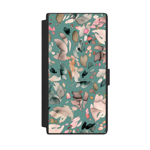 Samsung Galaxy S24 Ultra NIVOflip Abstrakte Blumenblätter grün