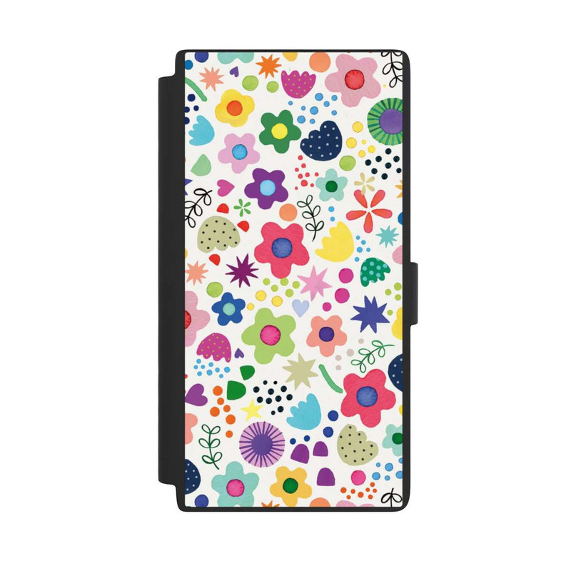 Galaxy S24 Ultra NIVOflip Psychedelische Blumen bunt