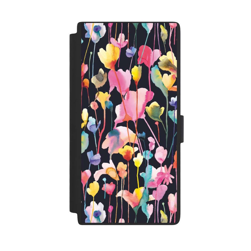 Galaxy S24 Ultra NIVOflip Wildblumen schwarz