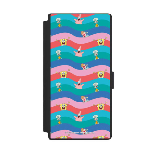 Samsung Galaxy S24 Ultra NIVOflip Spongebob Friends Colorful Waves